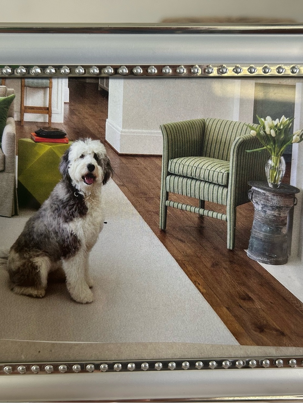 Beautiful used silver photo frame in excellent condition